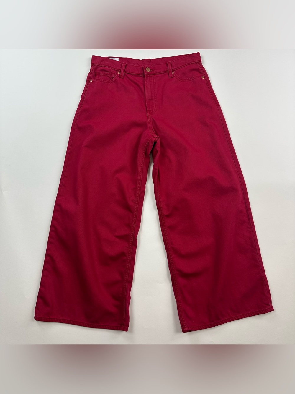 GAP Baggy Mid Rise Red Jeans Size 30 Short